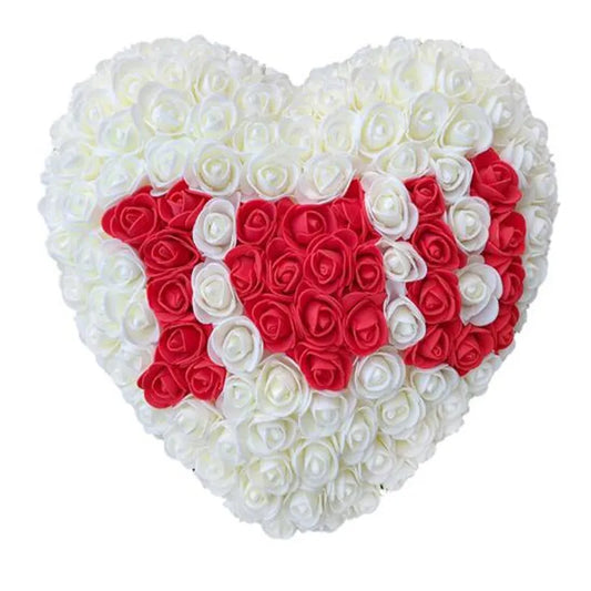 25cm Heart Roses Artificial Flowers Home Wedding Festival DIY Wedding Decoration Gift s Valentine's Romantic Artificial Rose